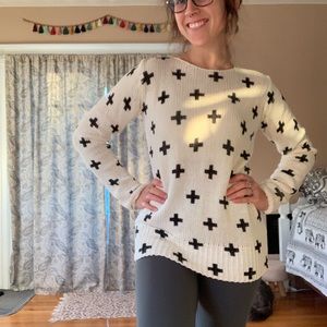 **SOLD** H&M cross knit sweater size 2